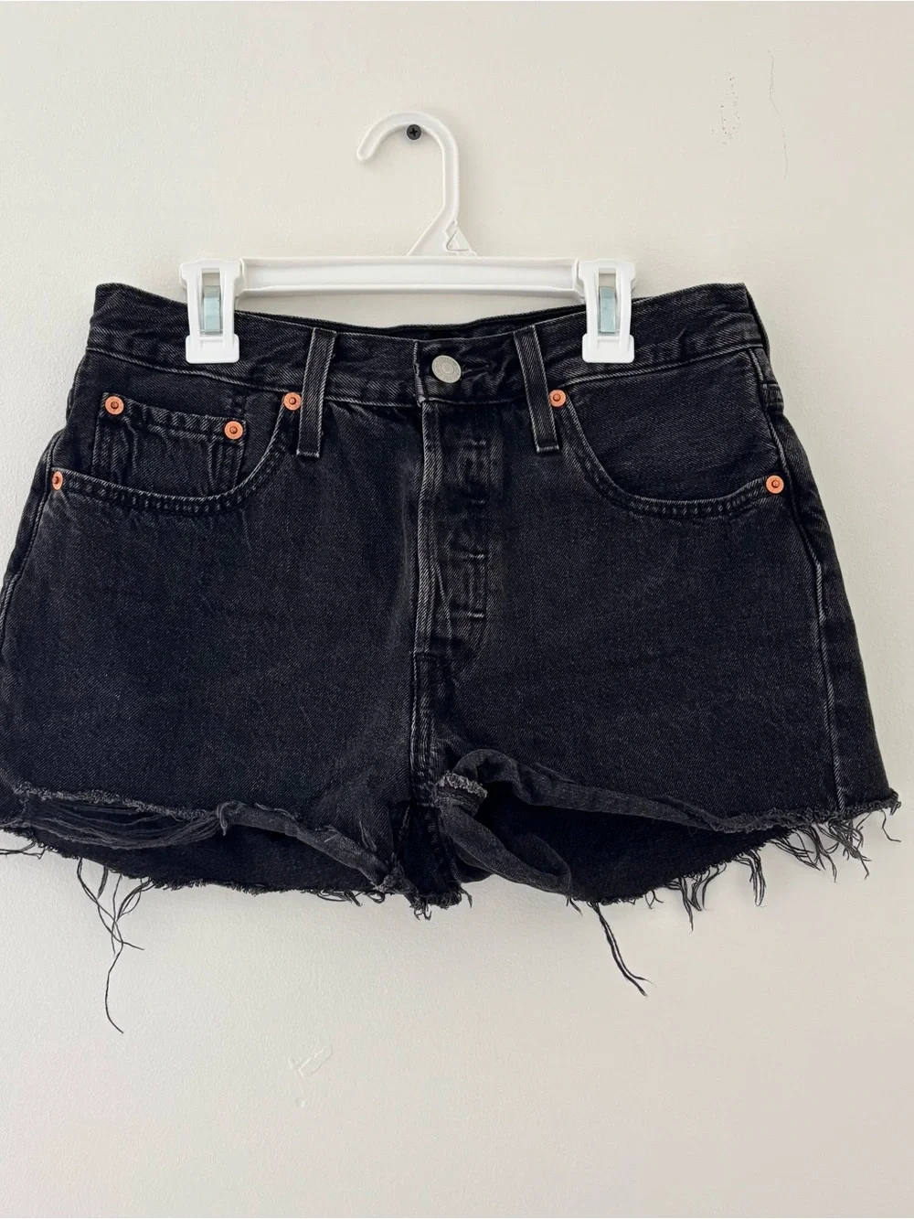 Levi’s 501 Black Denim Shorts